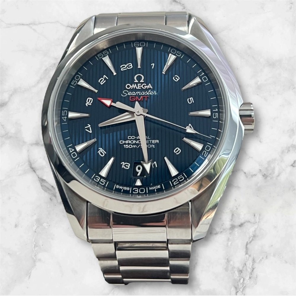 Box & Papers Omega Seamaster Aqua Terra GMT